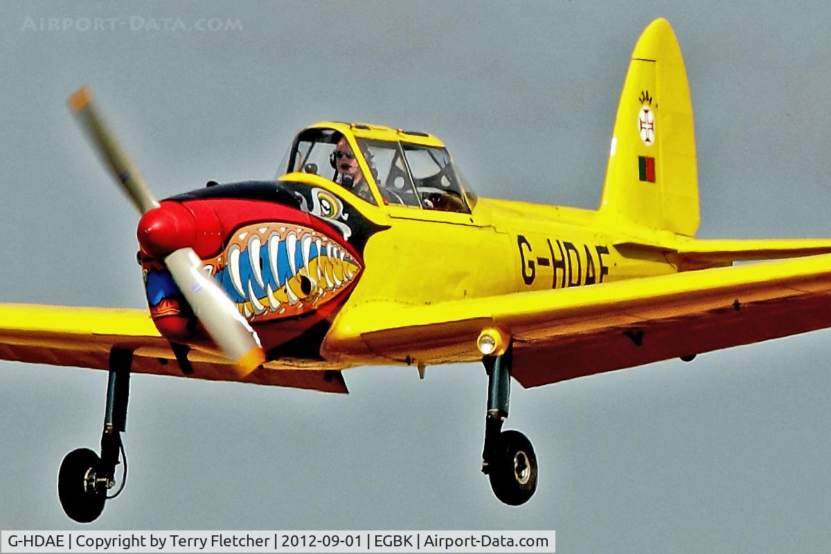 G-HDAE, 1951 De Havilland DHC-1 Chipmunk T.20 C/N C1/0280, A visitor to 2012 LAA Rally at Sywell