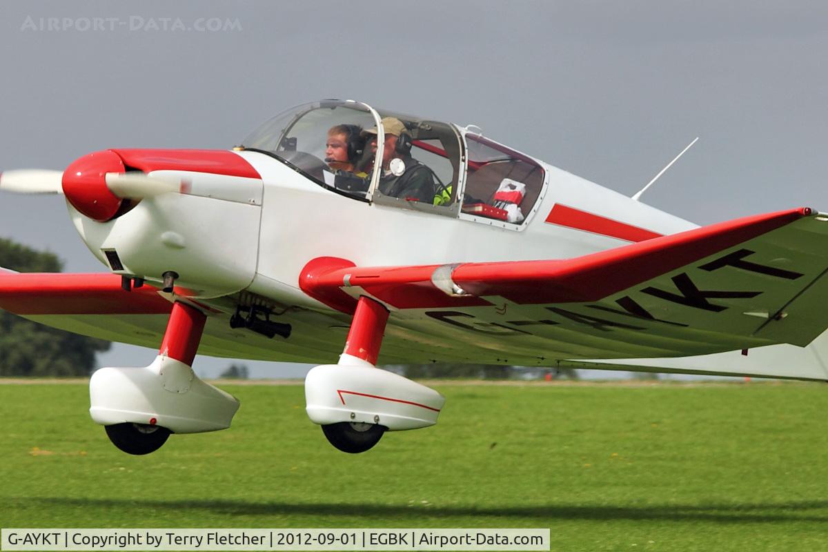G-AYKT, 1957 SAN Jodel D-117 C/N 507, A visitor to 2012 LAA Rally at Sywell