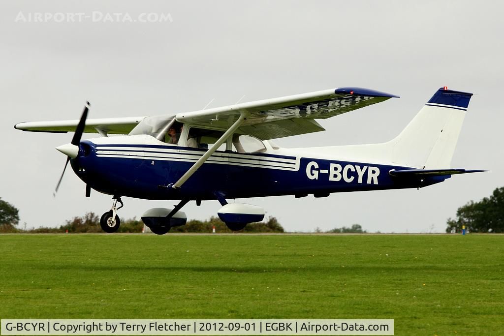G-BCYR, 1975 Reims F172M Skyhawk Skyhawk C/N 1288, A visitor to 2012 LAA Rally at Sywell