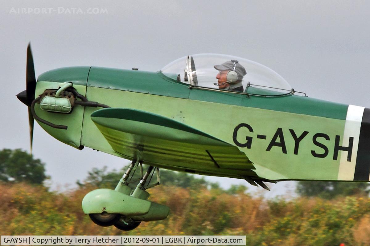 G-AYSH, 1973 Taylor Monoplane C/N PFA 1413, A visitor to 2012 LAA Rally at Sywell