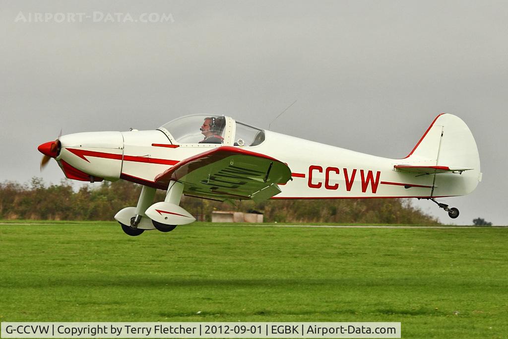 G-CCVW, 2004 Nicollier HN-700 Menestrel II C/N PFA 217-11950, A visitor to 2012 LAA Rally at Sywell