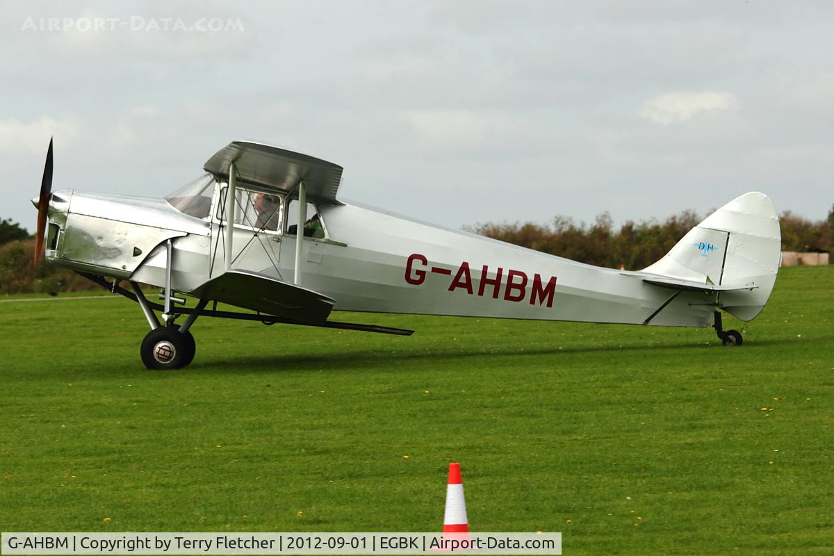 G-AHBM, 1935 De Havilland DH.87B Hornet Moth C/N 8126, A visitor to 2012 LAA Rally at Sywell