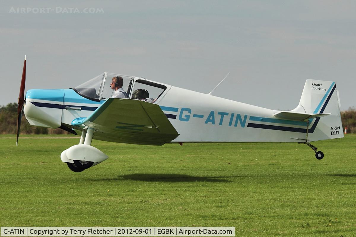 G-ATIN, 1956 SAN Jodel D-117 C/N 437, A visitor to 2012 LAA Rally at Sywell