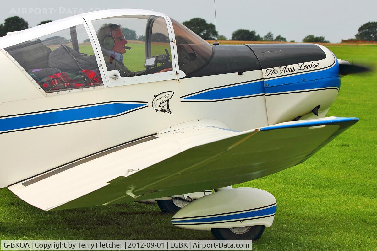 G-BKOA, 1974 Socata MS-893E Rallye 180GT Gaillard C/N 12432, A visitor to 2012 LAA Rally at Sywell