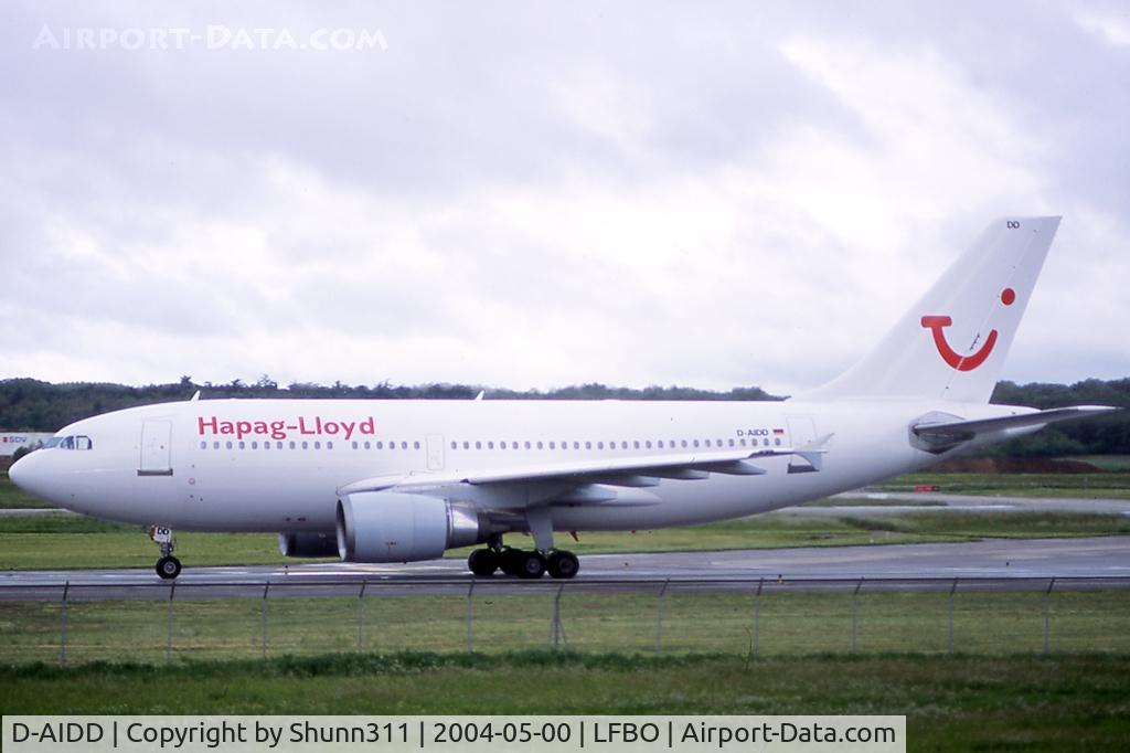 D-AIDD, 1989 Airbus A310-304 C/N 488, Taxiing to the Terminal...