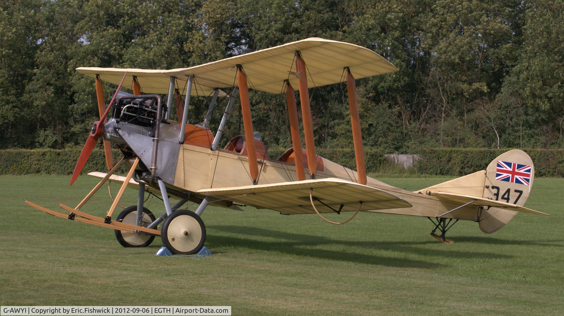 G-AWYI, 1969 Royal Aircraft Factory BE-2c Replica C/N 001, 2. G-AWYI visiting The Shuttleworth Collection.