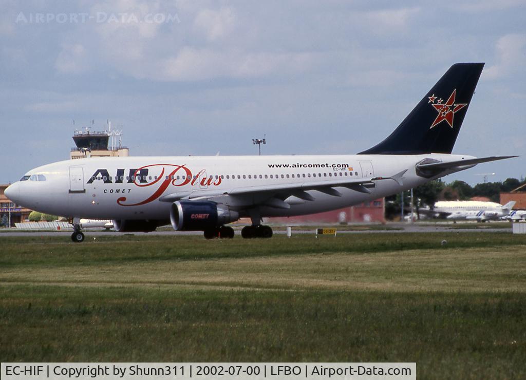 EC-HIF, 1991 Airbus A310-325 C/N 624, Lining up rwy 32R for departure...