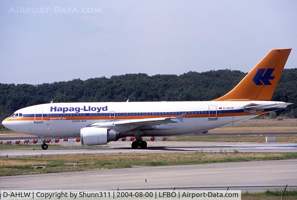 D-AHLW, 1986 Airbus A310-204 C/N 427, Lining up rwy 14L for departure...