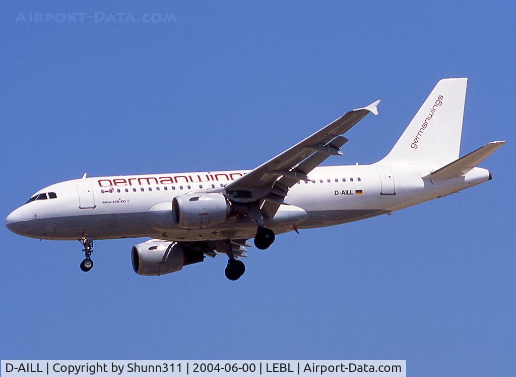 D-AILL, 1997 Airbus A319-114 C/N 689, Landing rwy 25