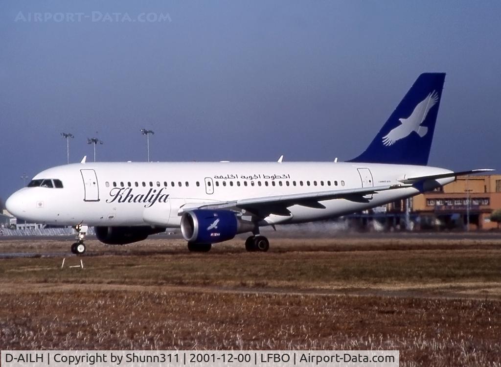 D-AILH, 1997 Airbus A319-114 C/N 641, Lining up rwy 32R for departure...