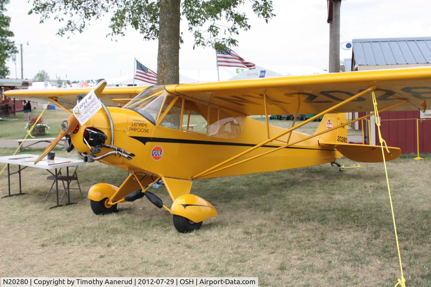 N20280, 1939 Piper J3P C/N 4058, 1939 Piper J3P, c/n: 4058, with 3 cylinder radial engine