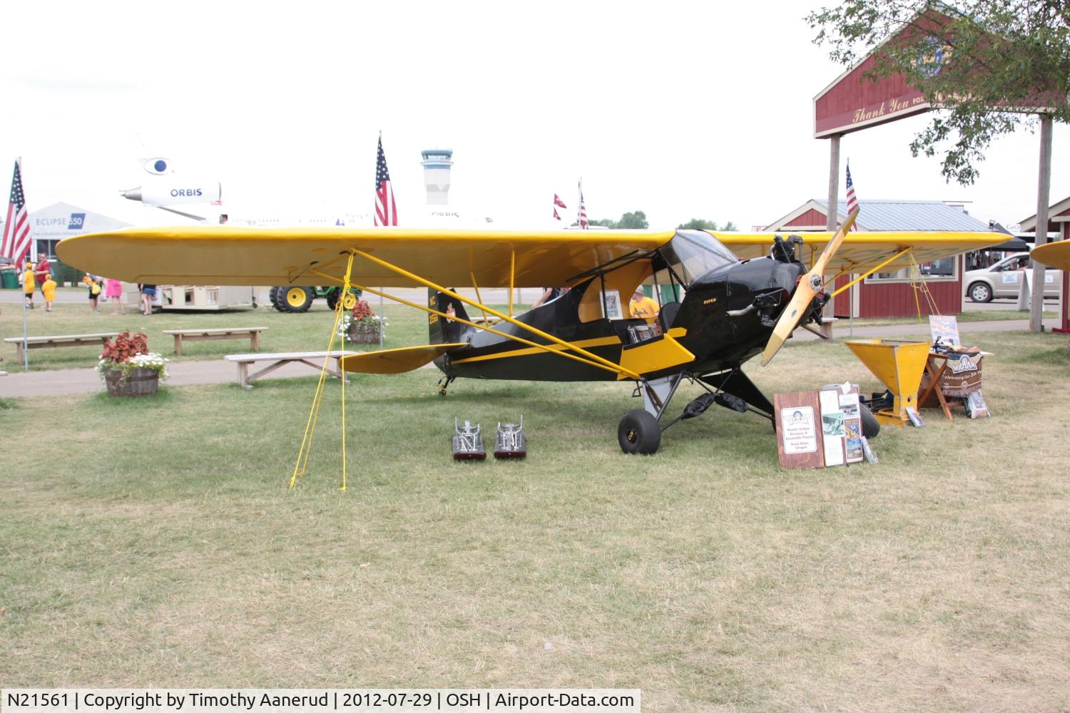 N21561, 1938 Piper J3P C/N 2474, 1938 Piper J3P, c/n: 2474, Lenape 3 cylinder radial