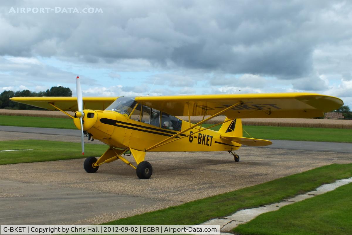 G-BKET, 1952 Piper L-18C Super Cub C/N 18-1990, At the Real Aeroplane Club's Wings & Wheels fly-in, Breighton
