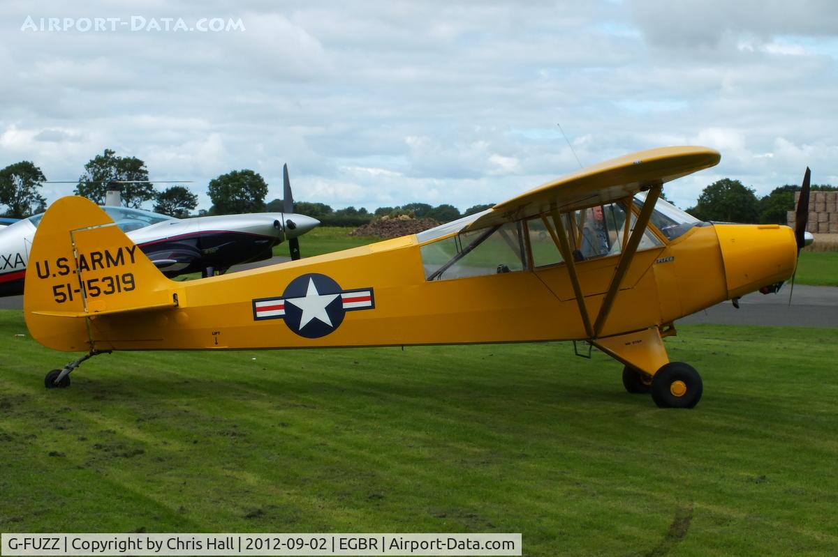 G-FUZZ, 1951 Piper L-18C Super Cub (PA-18-95) C/N 18-1016, At the Real Aeroplane Club's Wings & Wheels fly-in, Breighton