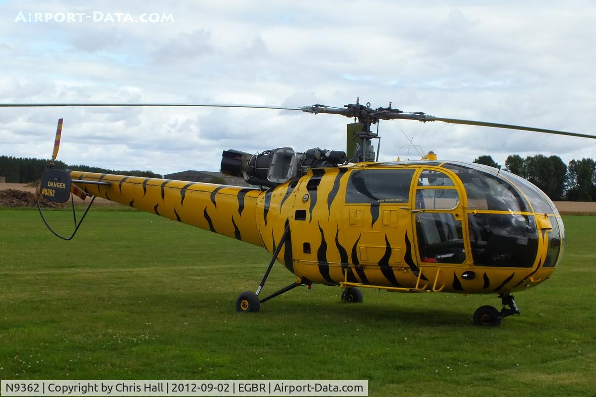 N9362, 1970 Aerospatiale SA-316B Alouette III C/N 1739, At the Real Aeroplane Club's Wings & Wheels fly-in, Breighton