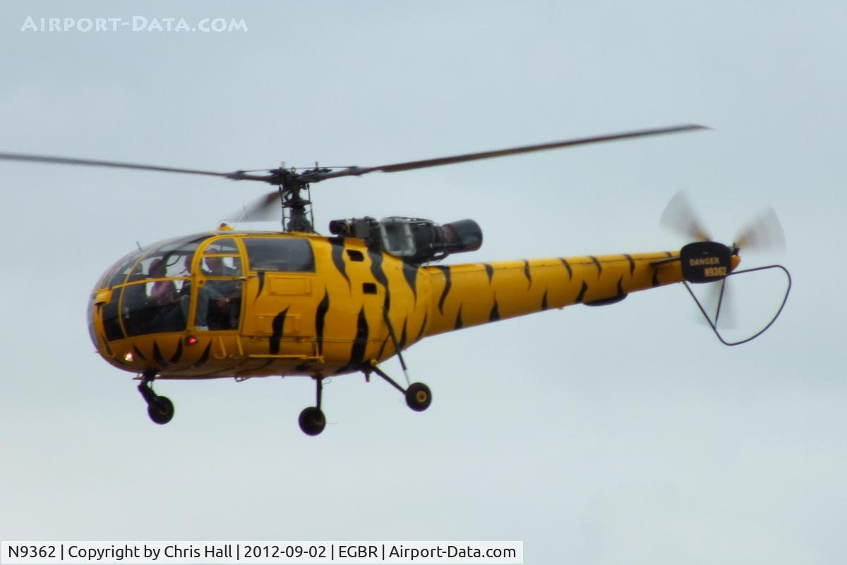 N9362, 1970 Aerospatiale SA-316B Alouette III C/N 1739, At the Real Aeroplane Club's Wings & Wheels fly-in, Breighton