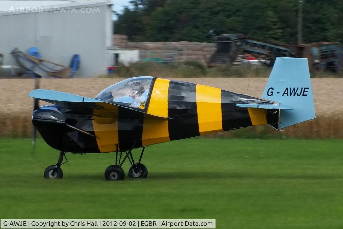 G-AWJE, 1968 Tipsy T-66 Nipper Mk 3 C/N S121, At the Real Aeroplane Club's Wings & Wheels fly-in, Breighton