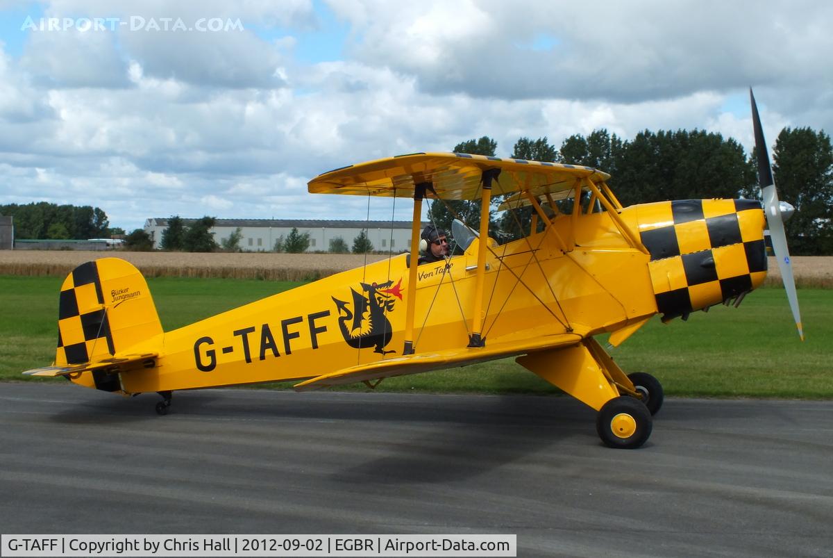 G-TAFF, 1957 CASA 1-131E Jungmann C/N 1129, At the Real Aeroplane Club's Wings & Wheels fly-in, Breighton