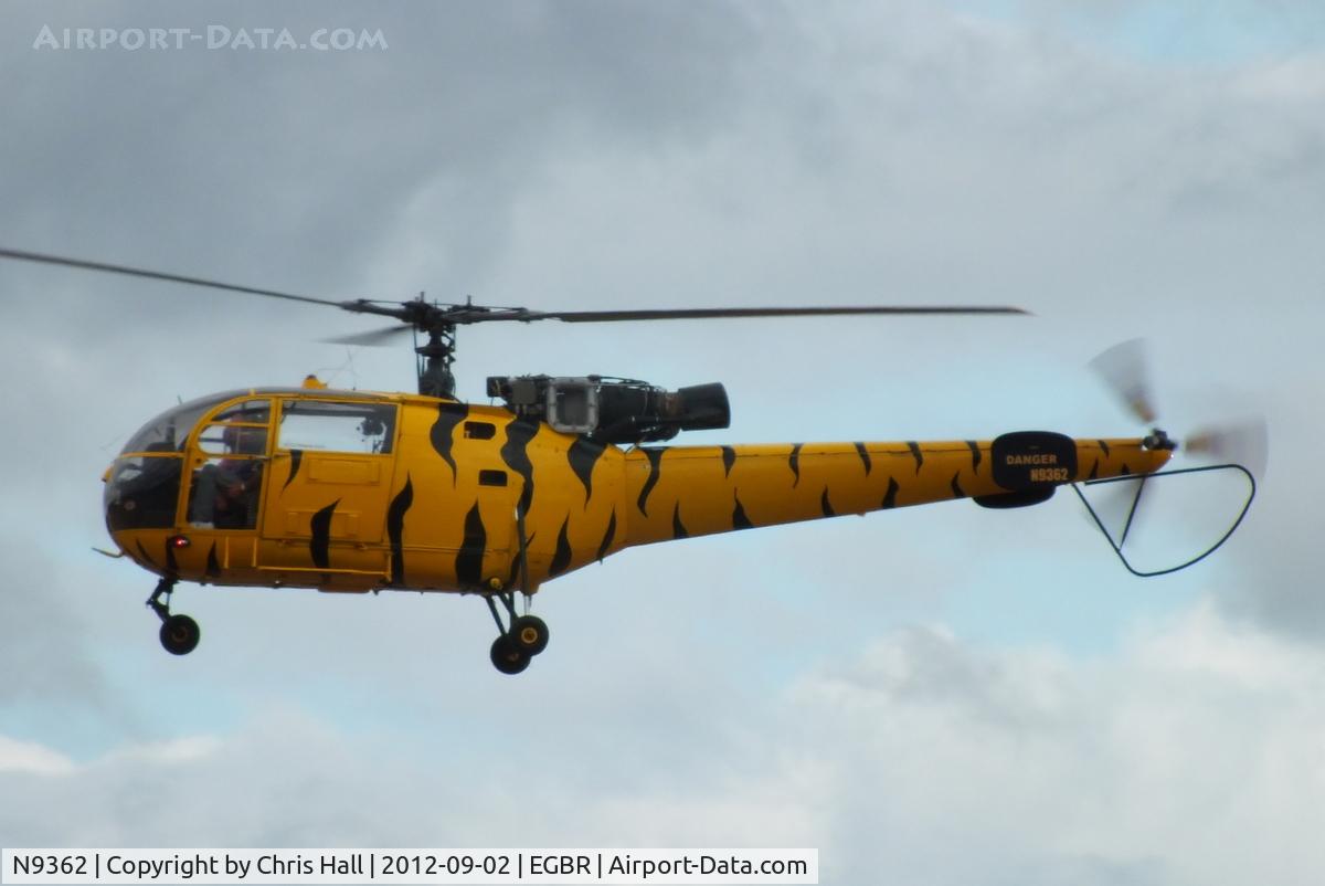 N9362, 1970 Aerospatiale SA-316B Alouette III C/N 1739, At the Real Aeroplane Club's Wings & Wheels fly-in, Breighton