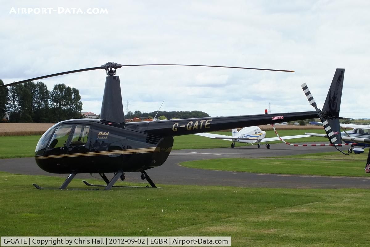 G-GATE, 2004 Robinson R44 Raven II C/N 10448, At the Real Aeroplane Club's Wings & Wheels fly-in, Breighton