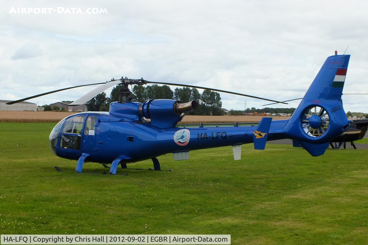 HA-LFQ, 1980 Aerospatiale SA-342L Gazelle C/N 1854, At the Real Aeroplane Club's Wings & Wheels fly-in, Breighton