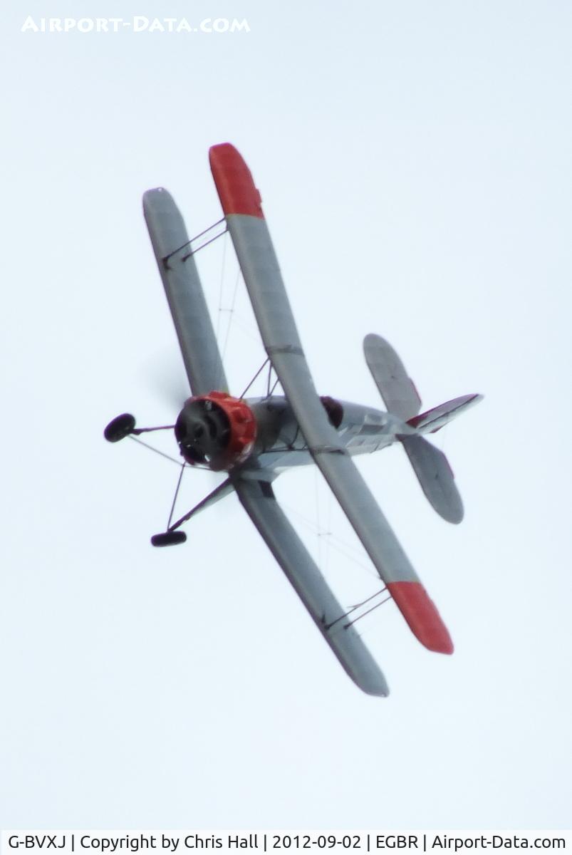G-BVXJ, 1937 Bucker Bu-133C Jungmeister C/N E-19, At the Real Aeroplane Club's Wings & Wheels fly-in, Breighton