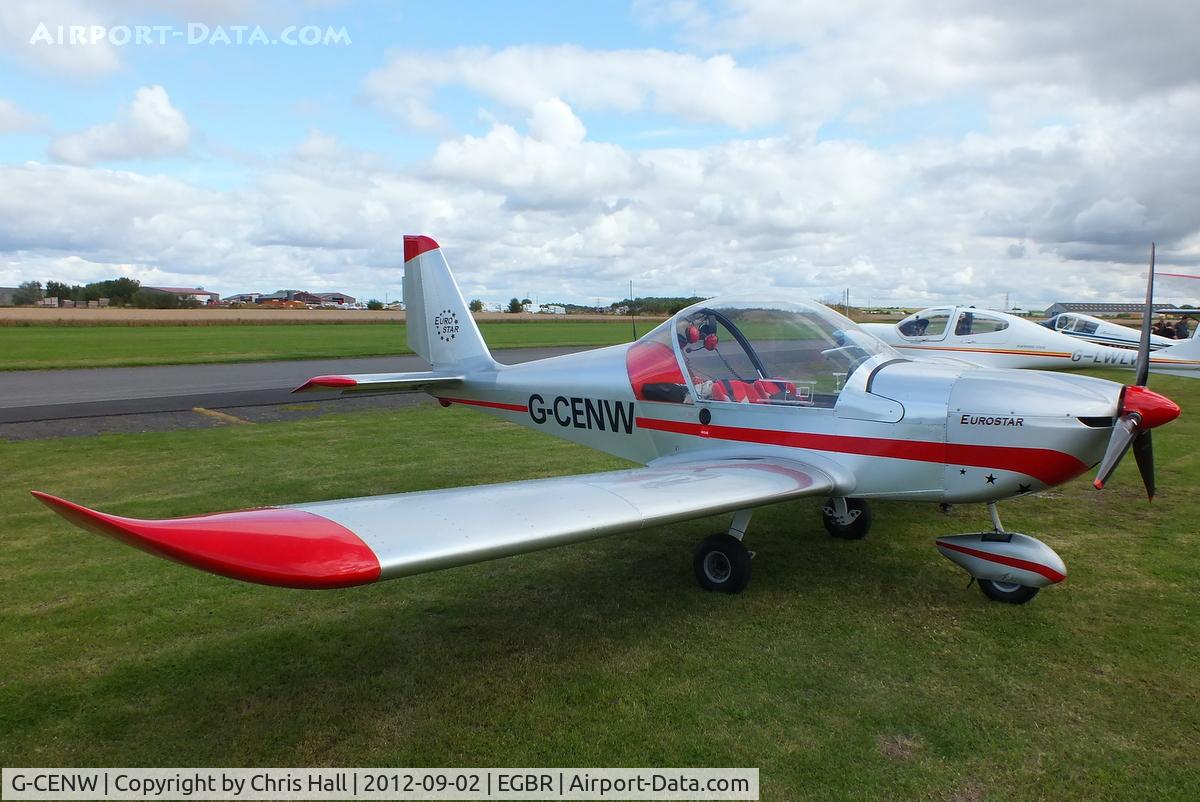 G-CENW, 2007 Aerotechnik EV-97 Eurostar C/N PFA 315-14612, At the Real Aeroplane Club's Wings & Wheels fly-in, Breighton
