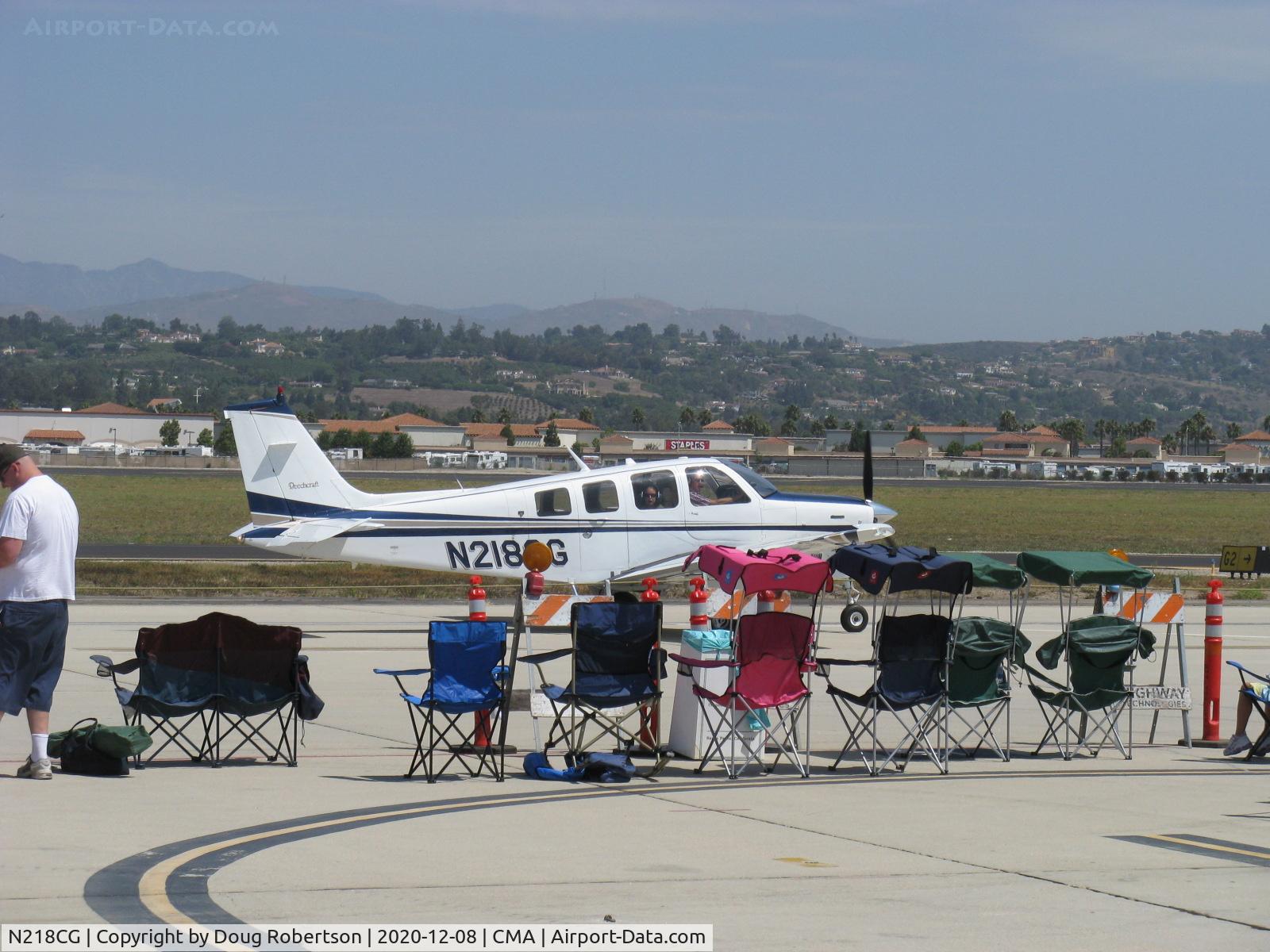 N218CG, 1980 Beech A36 Bonanza 36 C/N E-1741, 1980 Beech A36 BONANZA, Continental IO-520 285 Hp, taxi