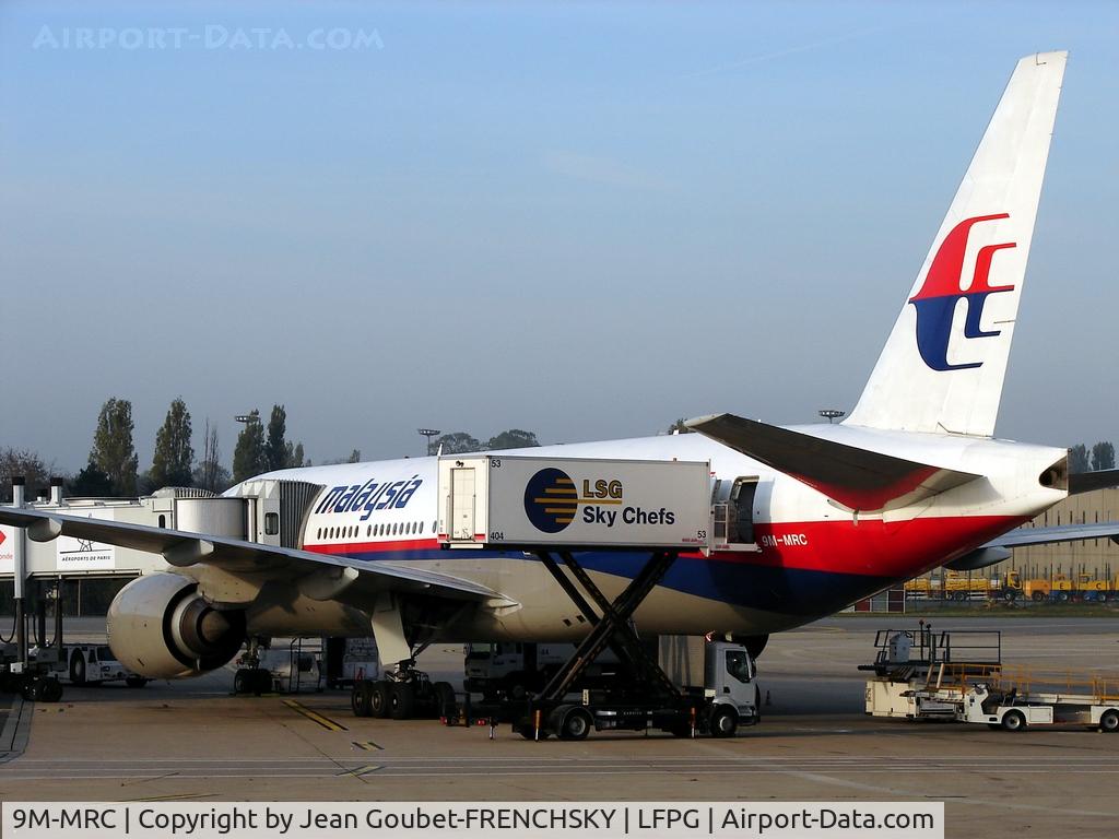 9M-MRC, 1997 Boeing 777-2H6/ER C/N 28410, MAS [MH] Malaysian Airlines System