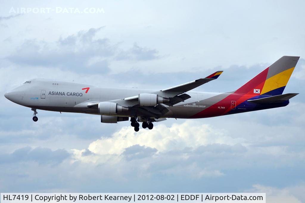 HL7419, 1994 Boeing 747-48EF (SCD) C/N 25781, On finals for r/w 25L