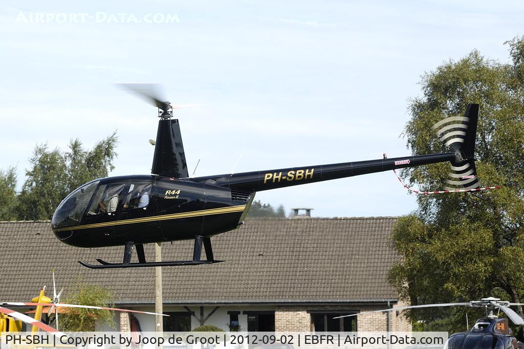 PH-SBH, 2010 Robinson R44  Raven II C/N 12958, visitor to the 2012 Formula 1 Grand Prix.