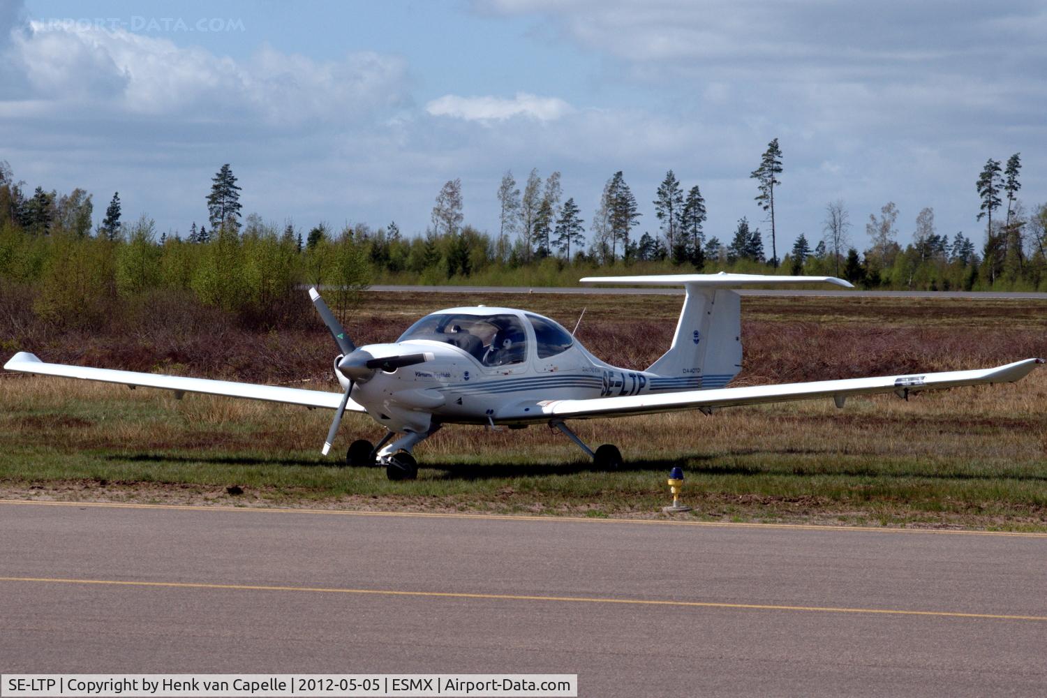 SE-LTP, 2004 Diamond DA-40D Diamond Star C/N D4.086, Diamond DA40D diesel-engined light aircraft parked at Småland Airport, Växjö, Sweden.