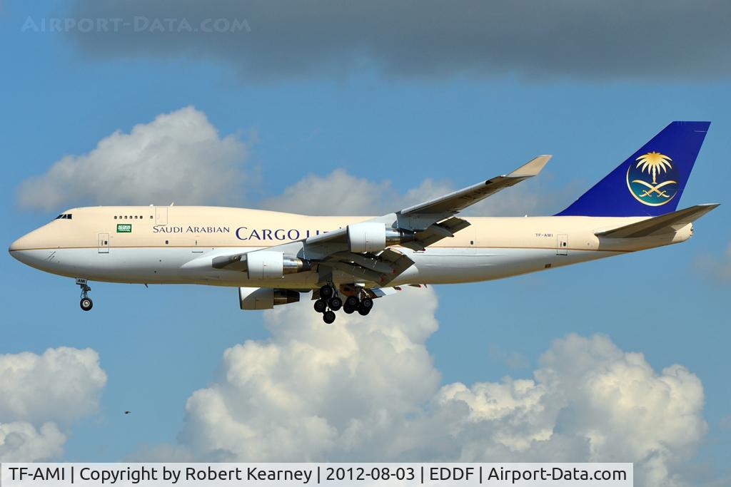 TF-AMI, 1992 Boeing 747-412 C/N 27066, On short finals for r/w 25L