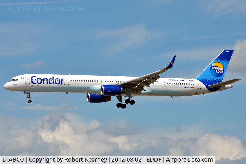 D-ABOJ, 2000 Boeing 757-330 C/N 29019, On finals for r/w 25L