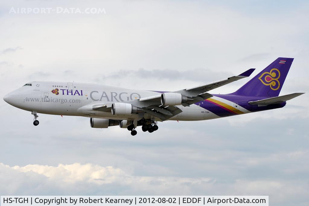 HS-TGH, 1989 Boeing 747-4D7 C/N 24458, On finals for r/w 25L