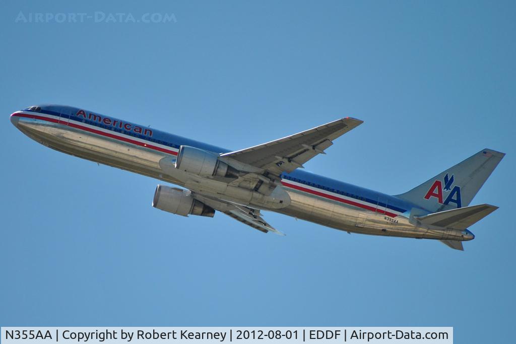 N355AA, 1988 Boeing 767-323/ER C/N 24036, Climbing off r/w 07L