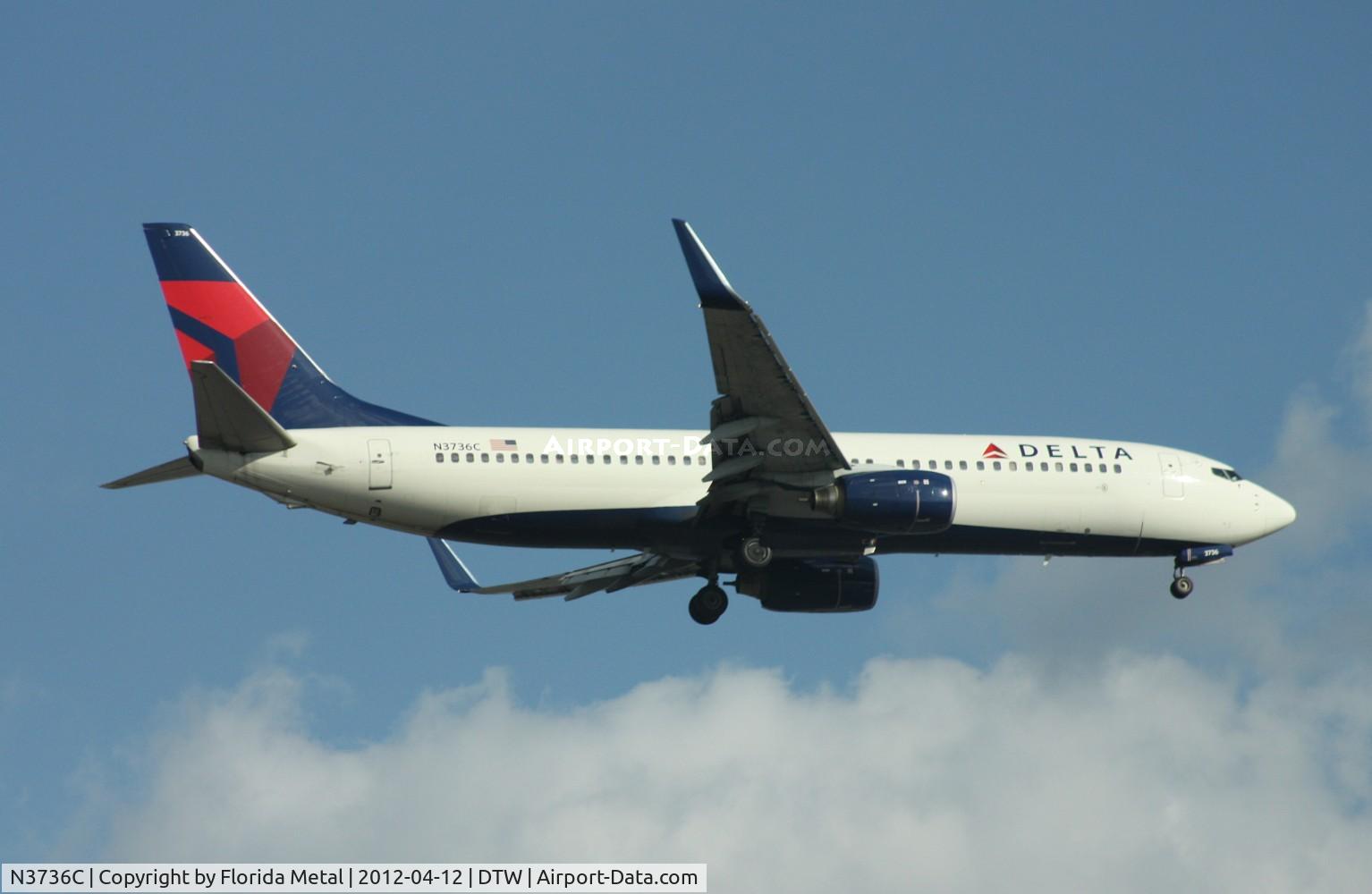 N3736C, 2000 Boeing 737-832 C/N 30540, Delta 737-800