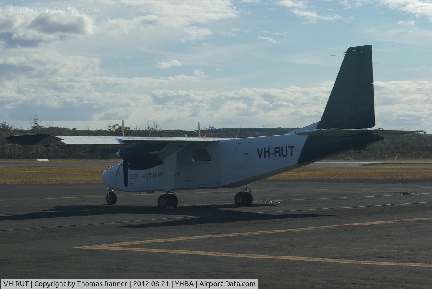 VH-RUT, 1970 Britten-Norman BN-2A Islander C/N 165, Lady Elliot Island Resort Pilatus Britten-Norman BN2A