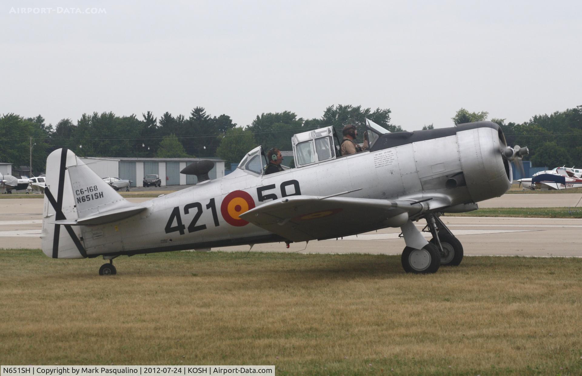 N651SH, 1944 North American T-6G Texan C/N 168-409, North American T-6D