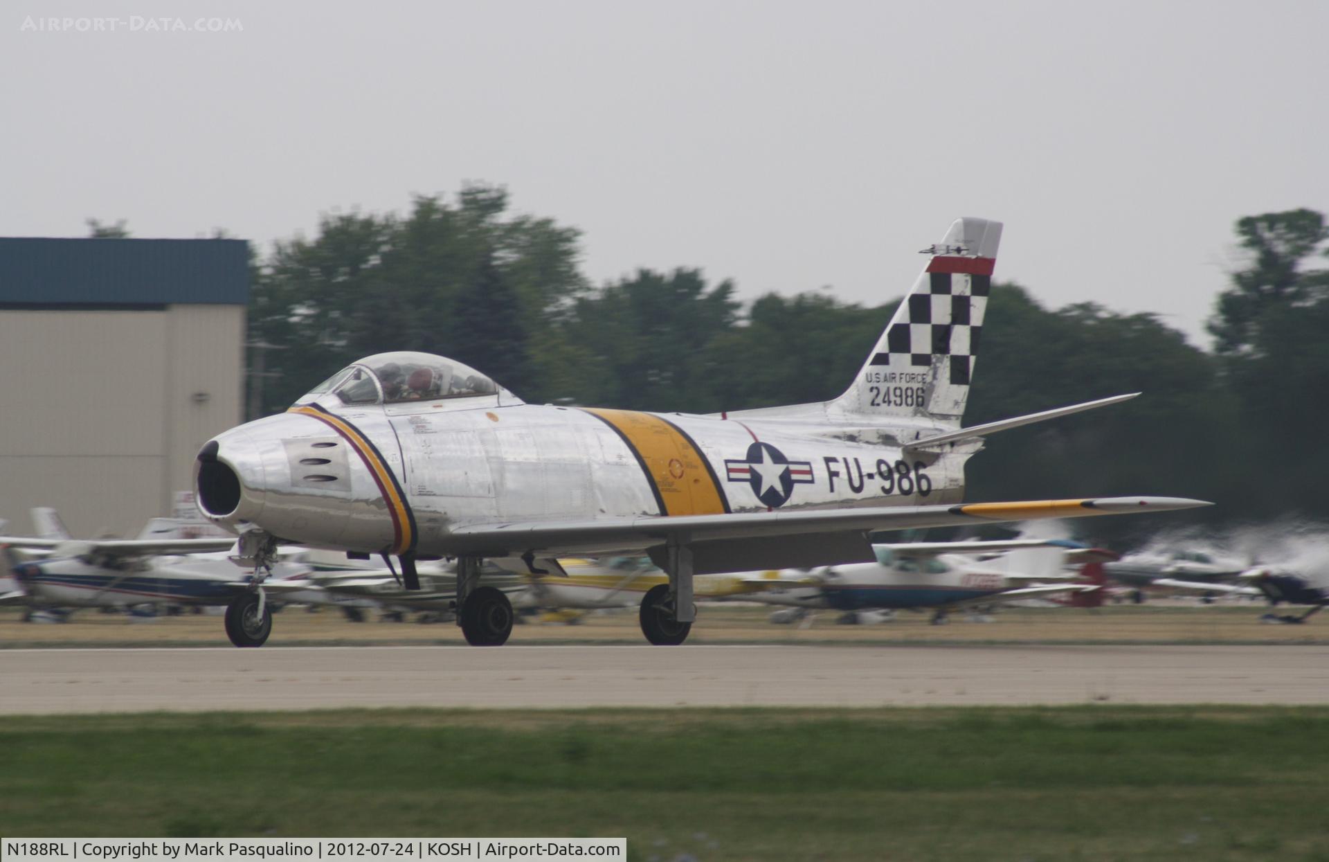 N188RL, 1952 North American F-86F Sabre C/N 191-682, North American F-86F