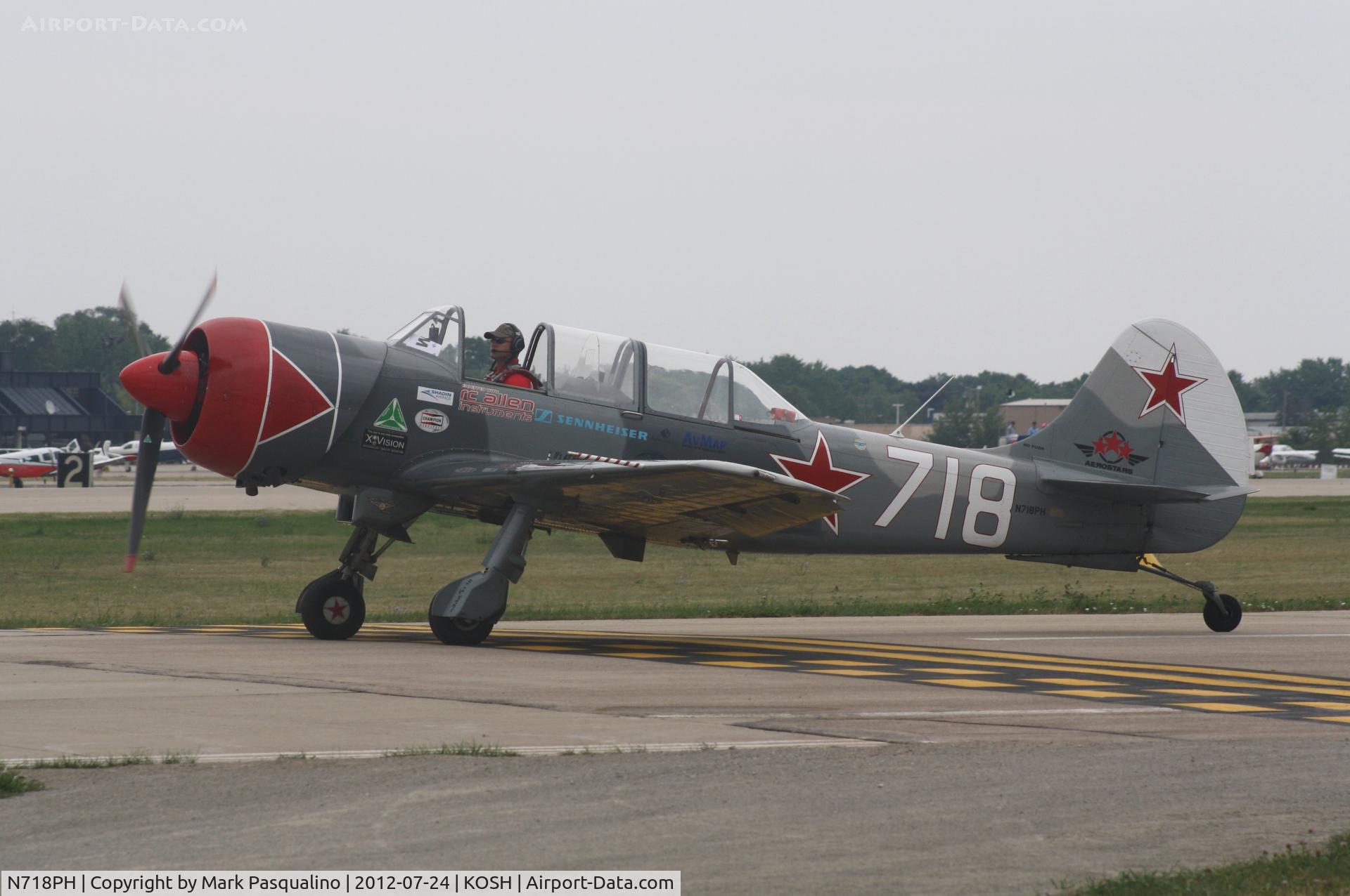 N718PH, 2003 Yakovlev (Aerostar) Yak-52TW C/N 0312503, YAK-52TW