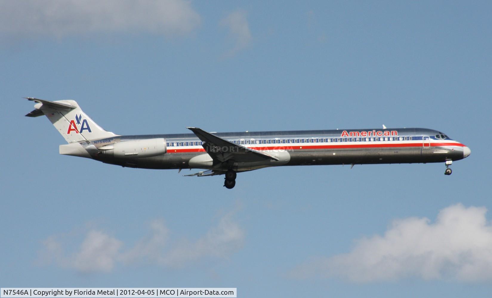 N7546A, 1990 McDonnell Douglas MD-82 (DC-9-82) C/N 53028, American MD-82