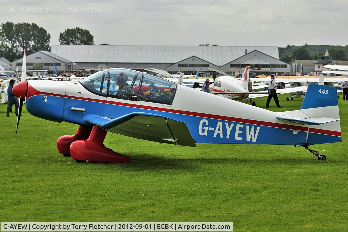 G-AYEW, 1963 CEA Jodel DR.1051 Sicile C/N 443, 1963 Centre Est Aeronautique Jodel DR-1051 Sicile, c/n: 443