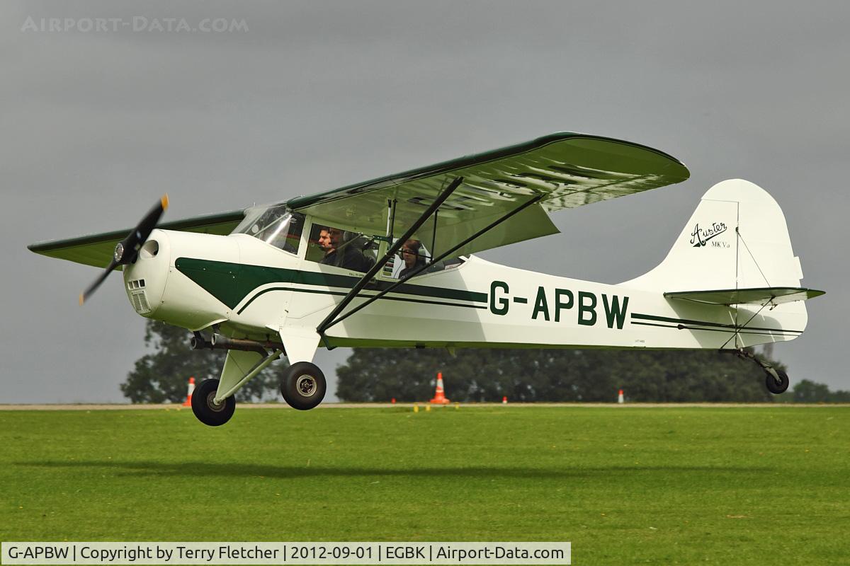 G-APBW, 1957 Auster 5A C/N 3405, 1957 Auster 5A, c/n: 3405