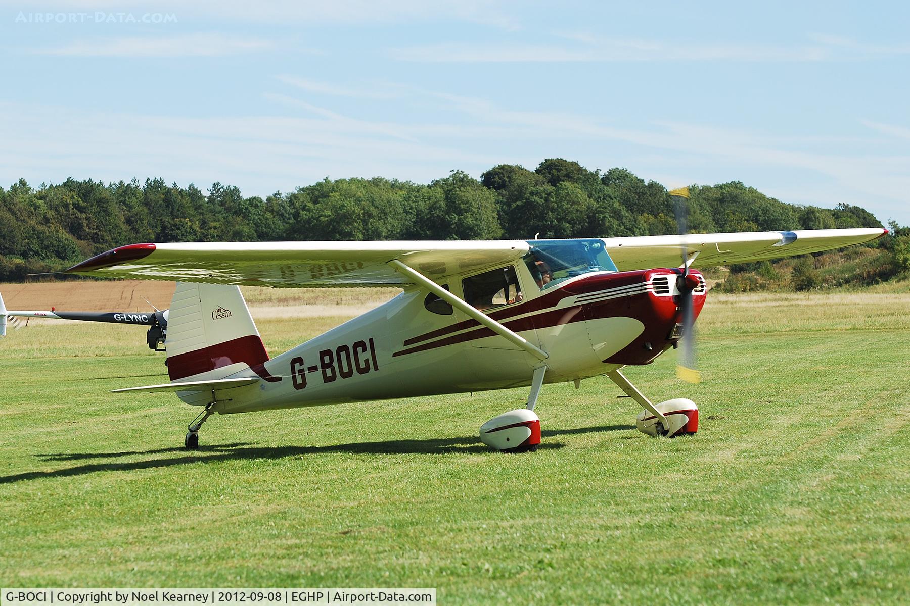 G-BOCI, 1950 Cessna 140A C/N 15497, At the Vintage Fly-in at Popham Sept '12