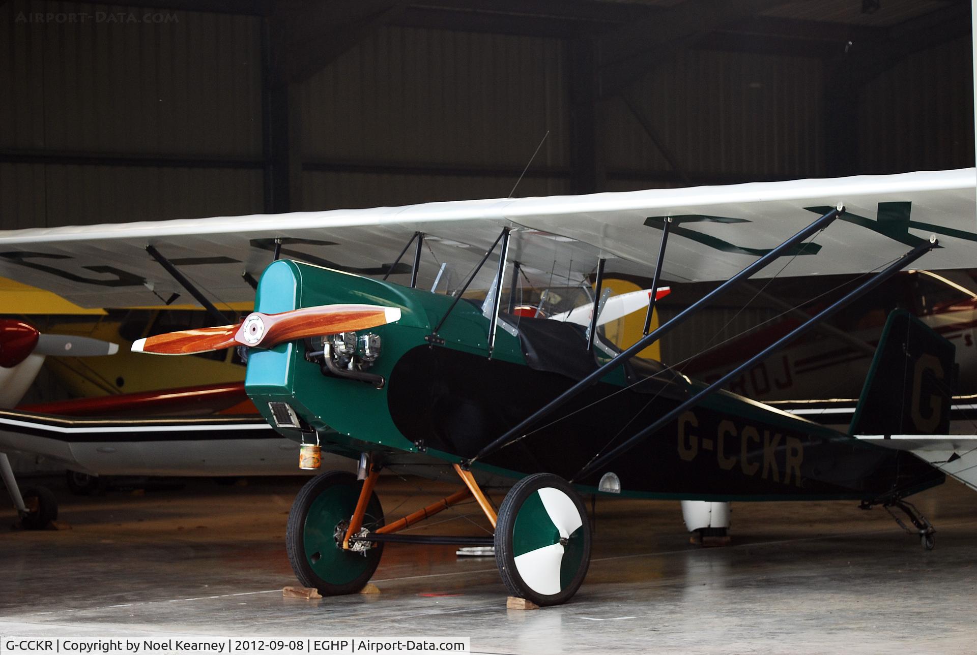 G-CCKR, 2004 Pietenpol Air Camper C/N PFA 047-12295, This beauty was peeking out of the hanger at the Vintage Fly-in Sept '12.