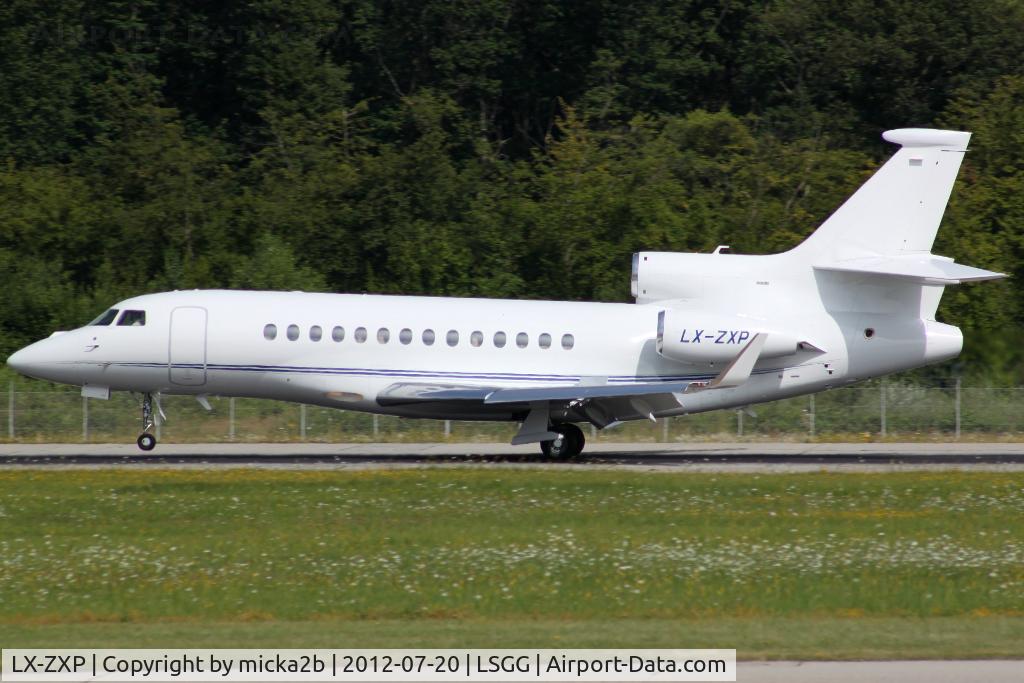 LX-ZXP, 2009 Dassault Falcon 7X C/N 56, Landing