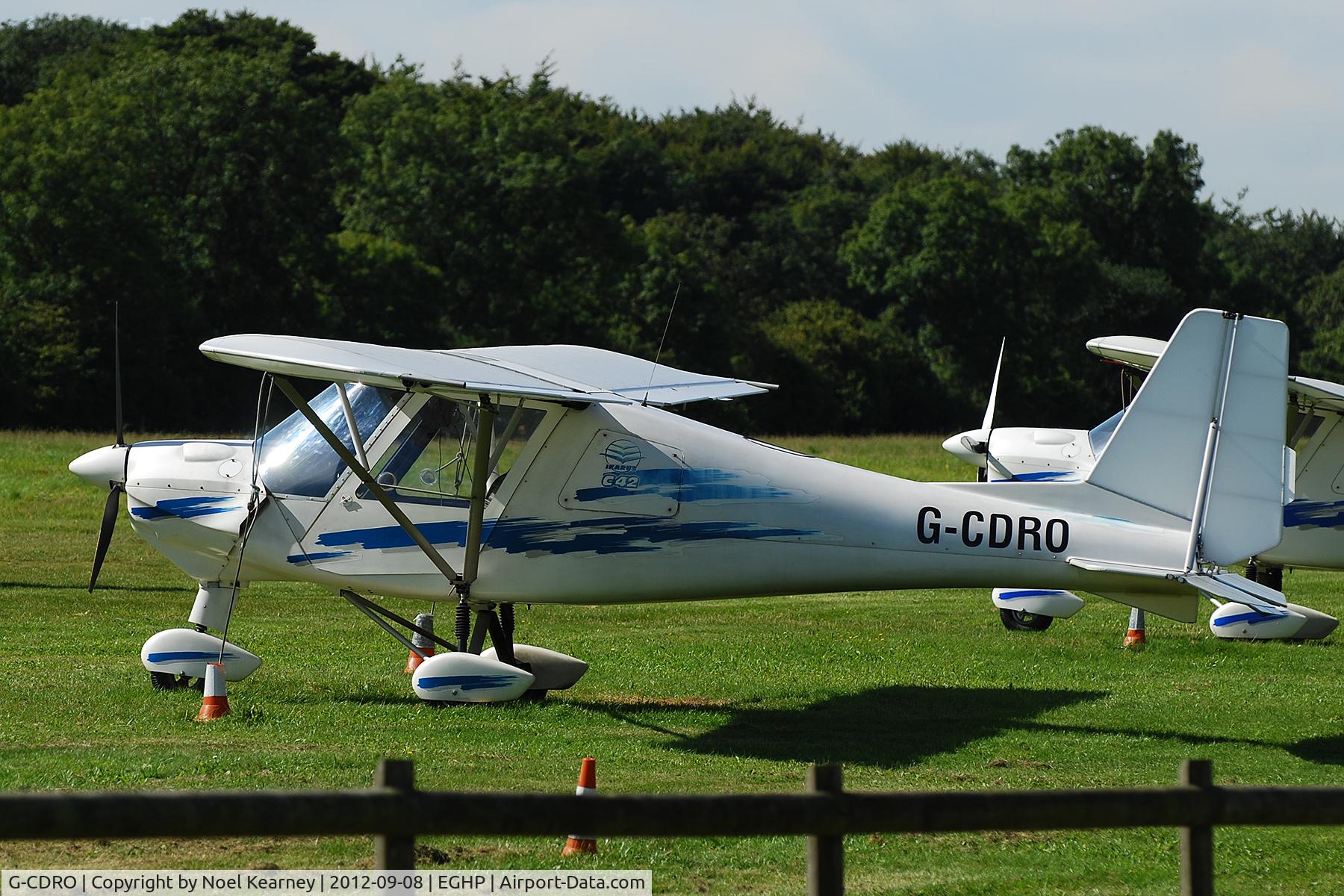 G-CDRO, 2005 Comco Ikarus C42 FB80 C/N 0507-6750, Photographed at the Popham Vintage Fly-in Sept '12.