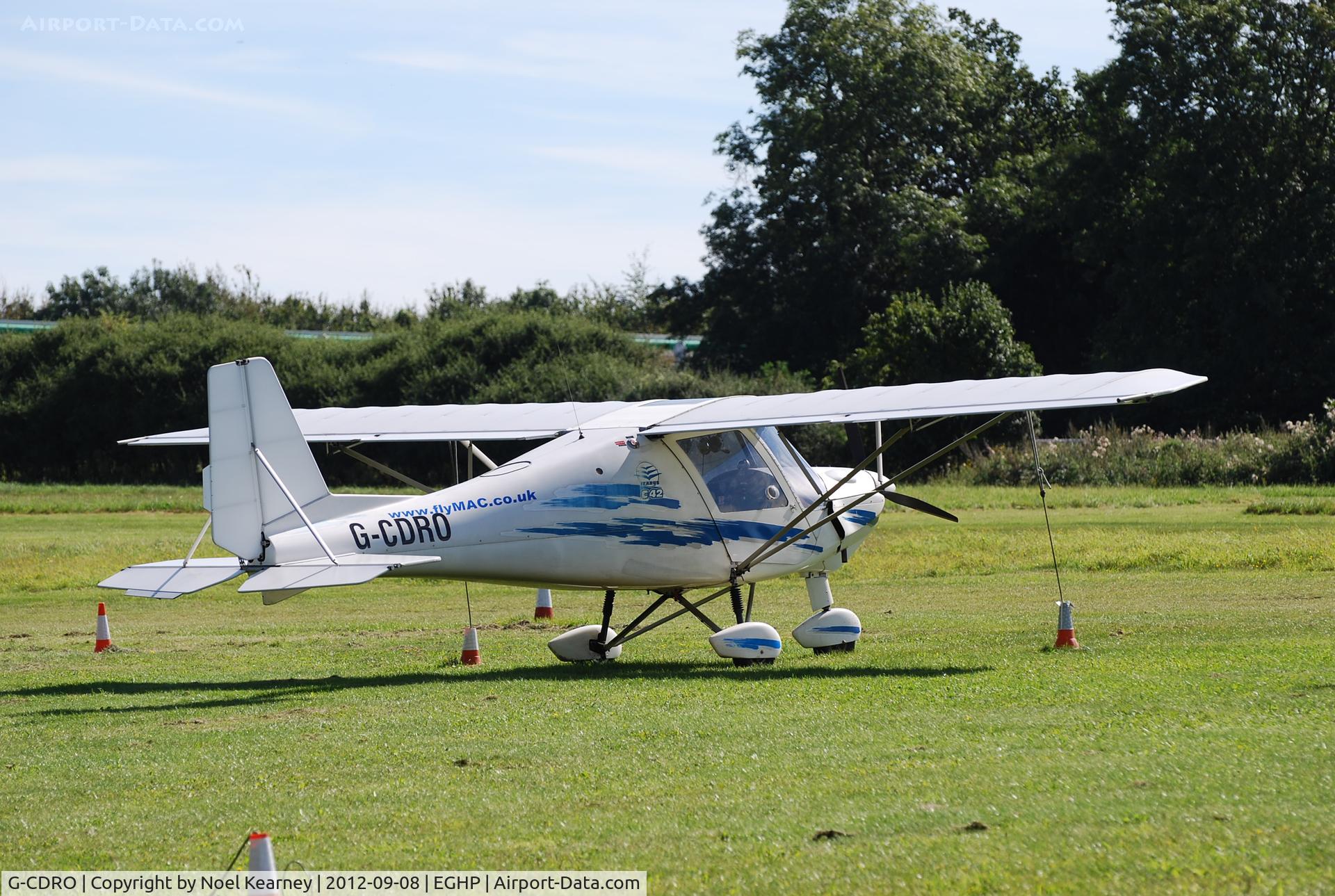 G-CDRO, 2005 Comco Ikarus C42 FB80 C/N 0507-6750, Photographed at the Popham Vintage Fly-in Sept '12.