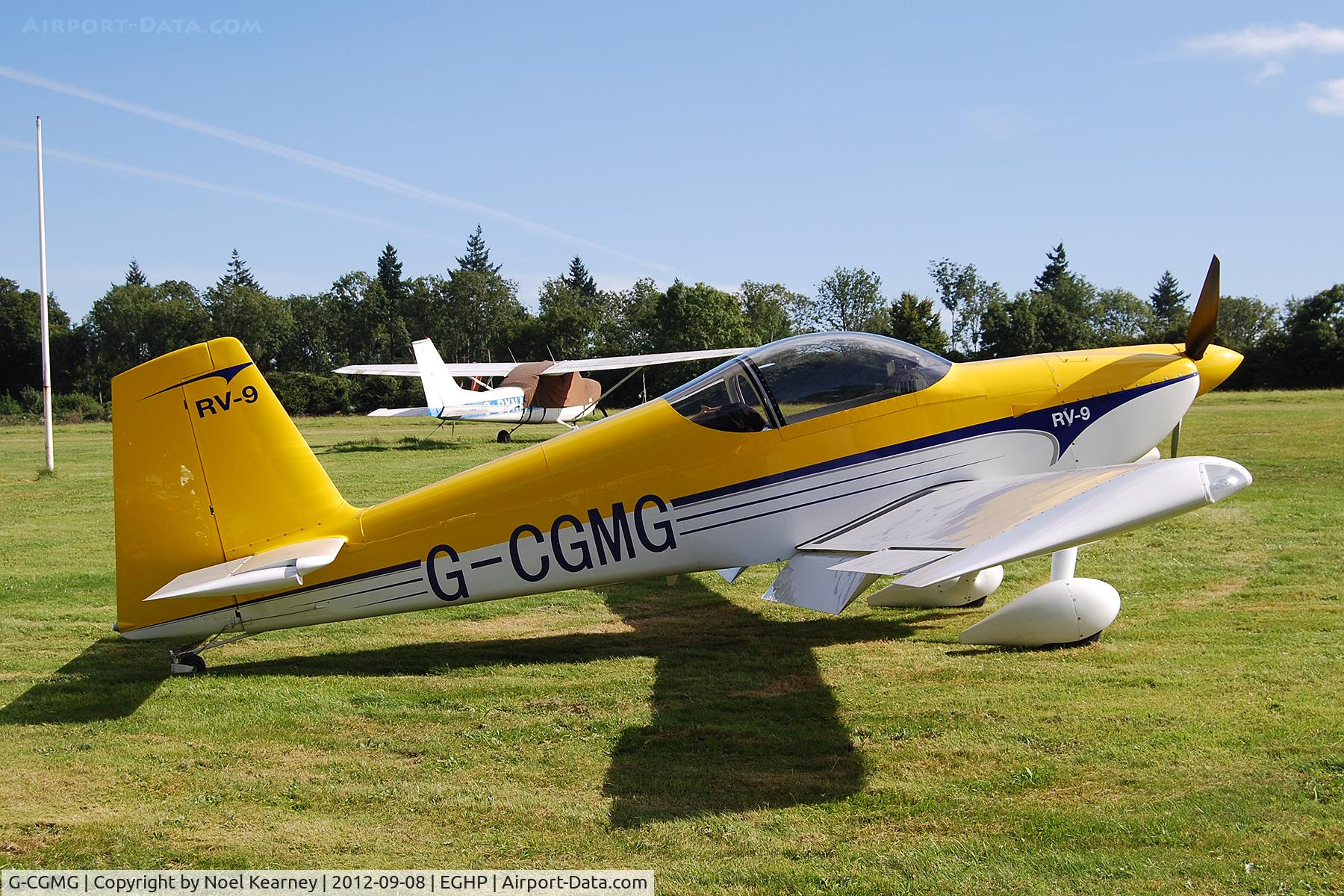 G-CGMG, 2012 Vans RV-9 C/N PFA 320-14488, Photographed at the Popham Vintage Fly-in Sept '12.